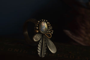 Moonstone Flora Ring - Size 7.5