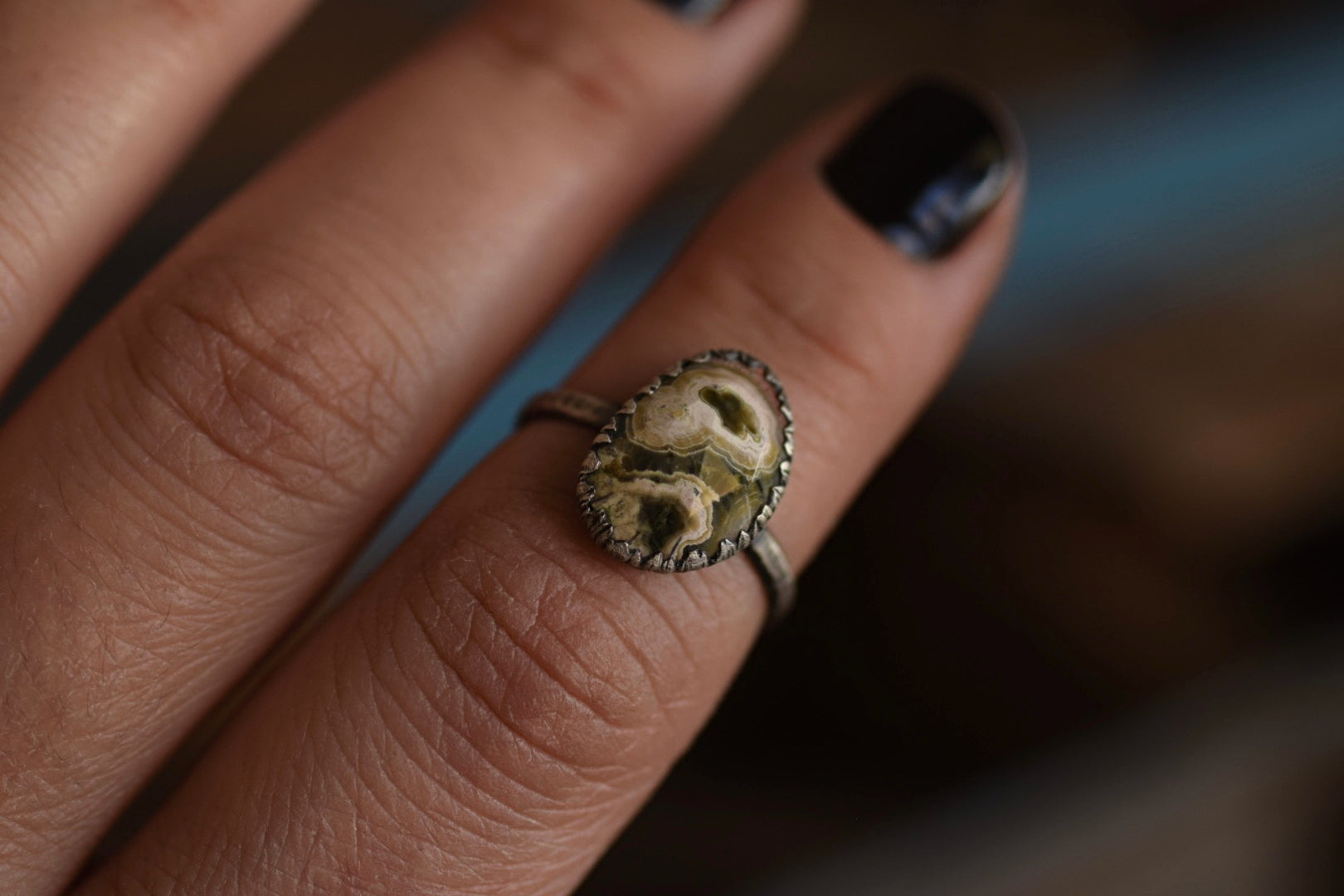 Ocean Jasper Custom Ring