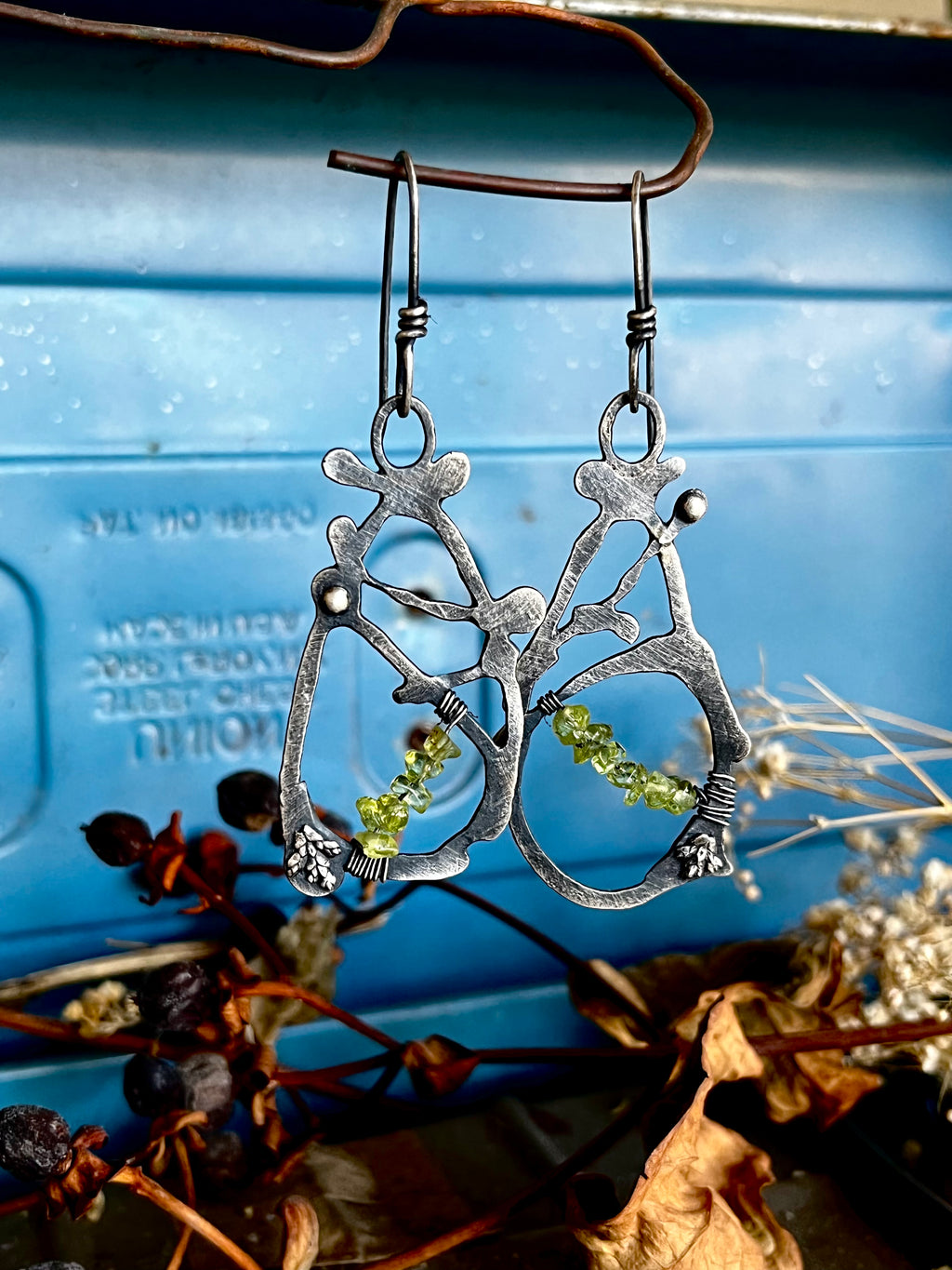 Sterling & Peridot Dangles
