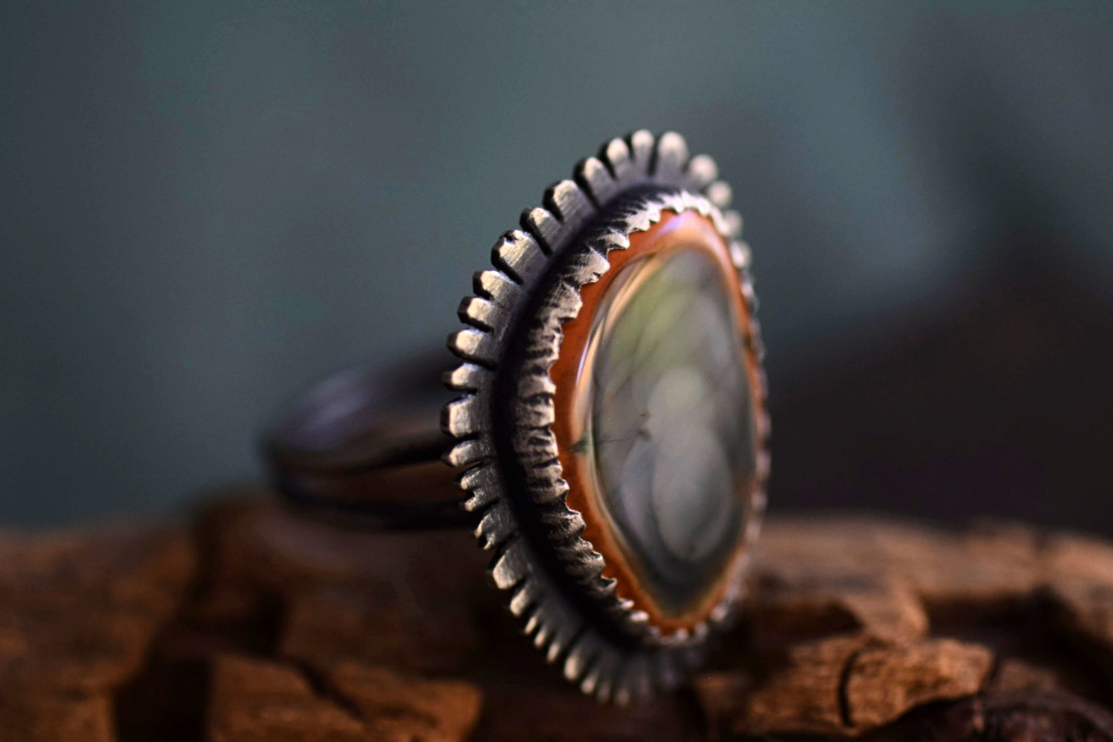 Imperial Jasper Petal Ring