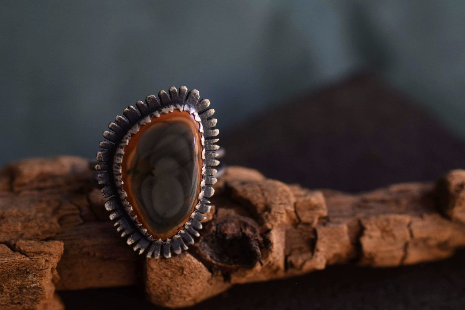 Imperial Jasper Petal Ring