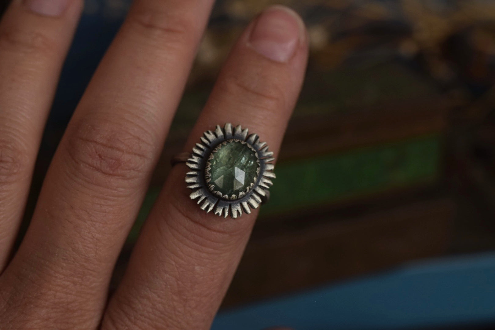 Mint Green Kyanite Ring