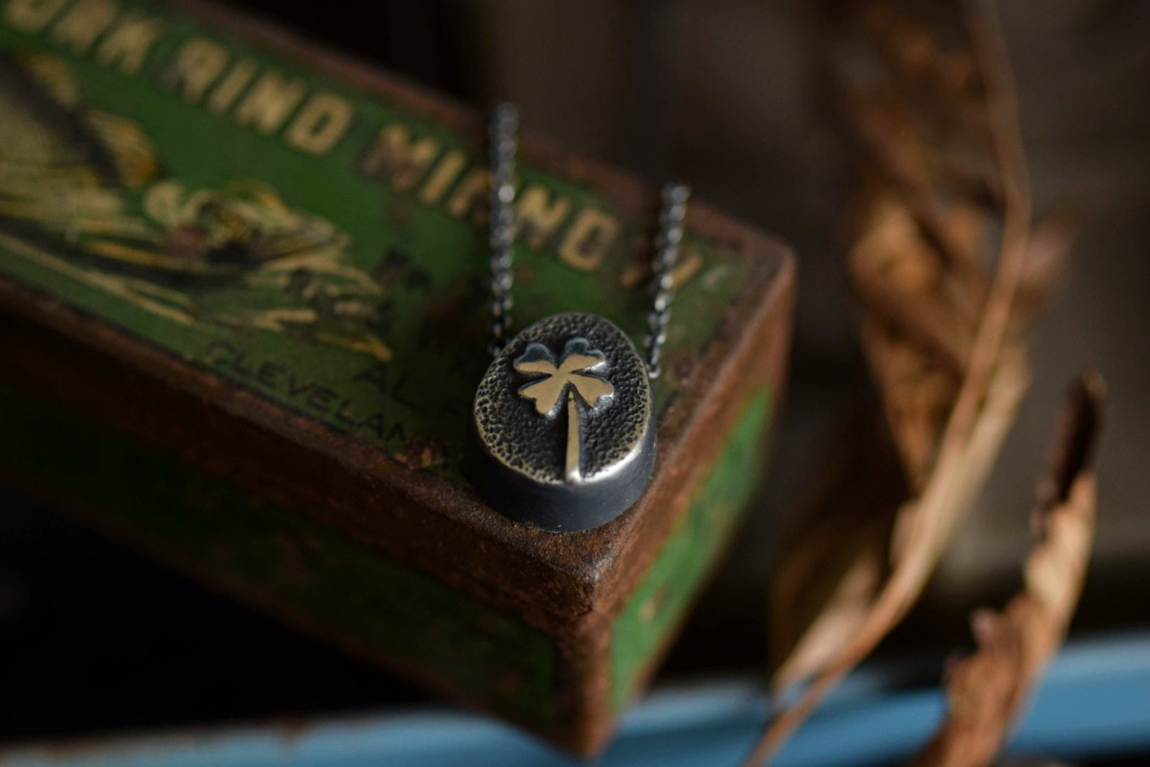 Four Leaf Clover Floating Necklace