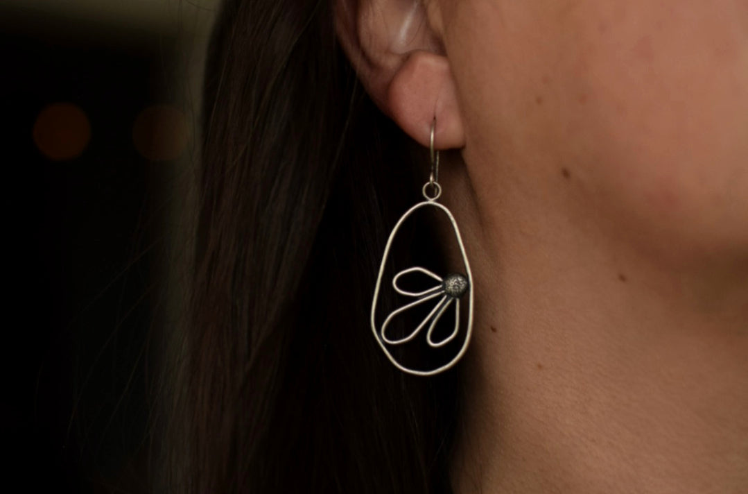 Black Eyed Susan Dangle Earrings