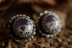 Lavender Dendritic Agate Earrings