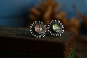 Mismatched Pastel Tourmaline Studs