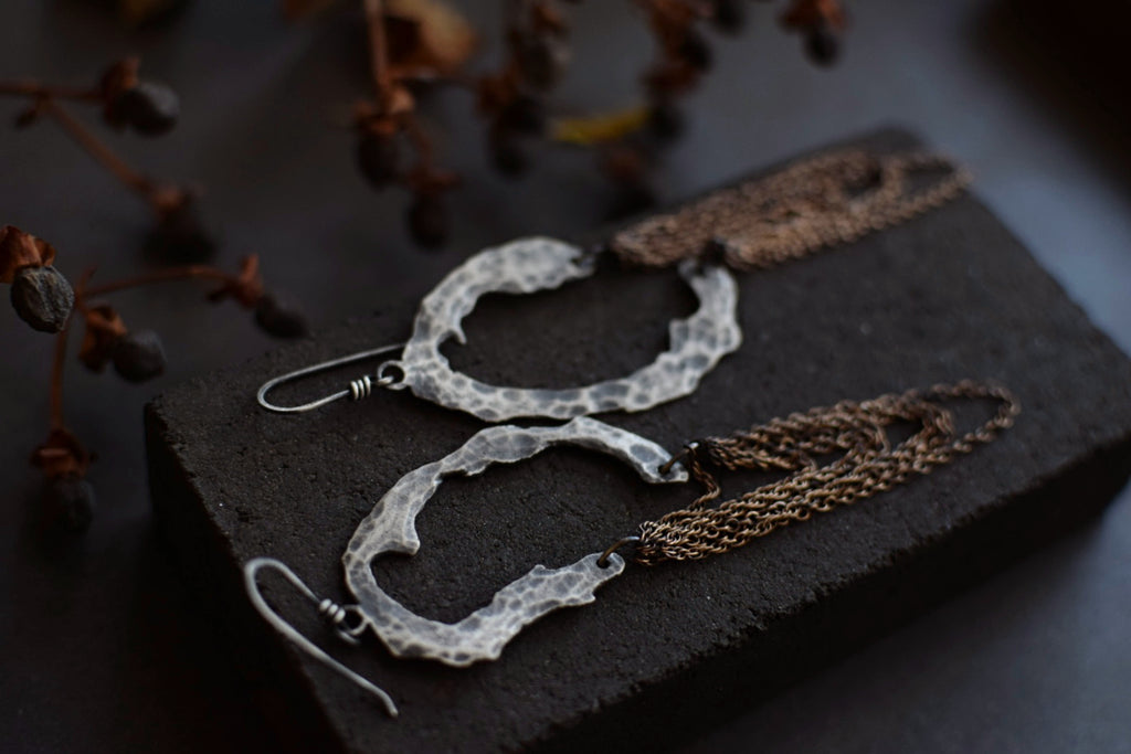 BOLD Mixed Metal Dangle Earrings