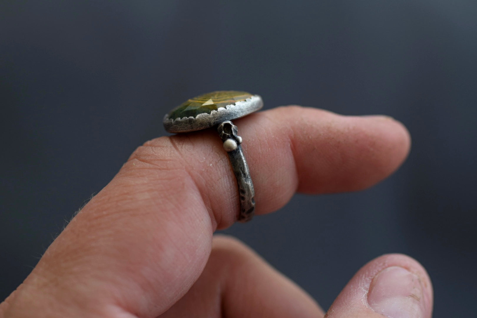 Ocean Jasper Barnacle Ring - Size 6.25