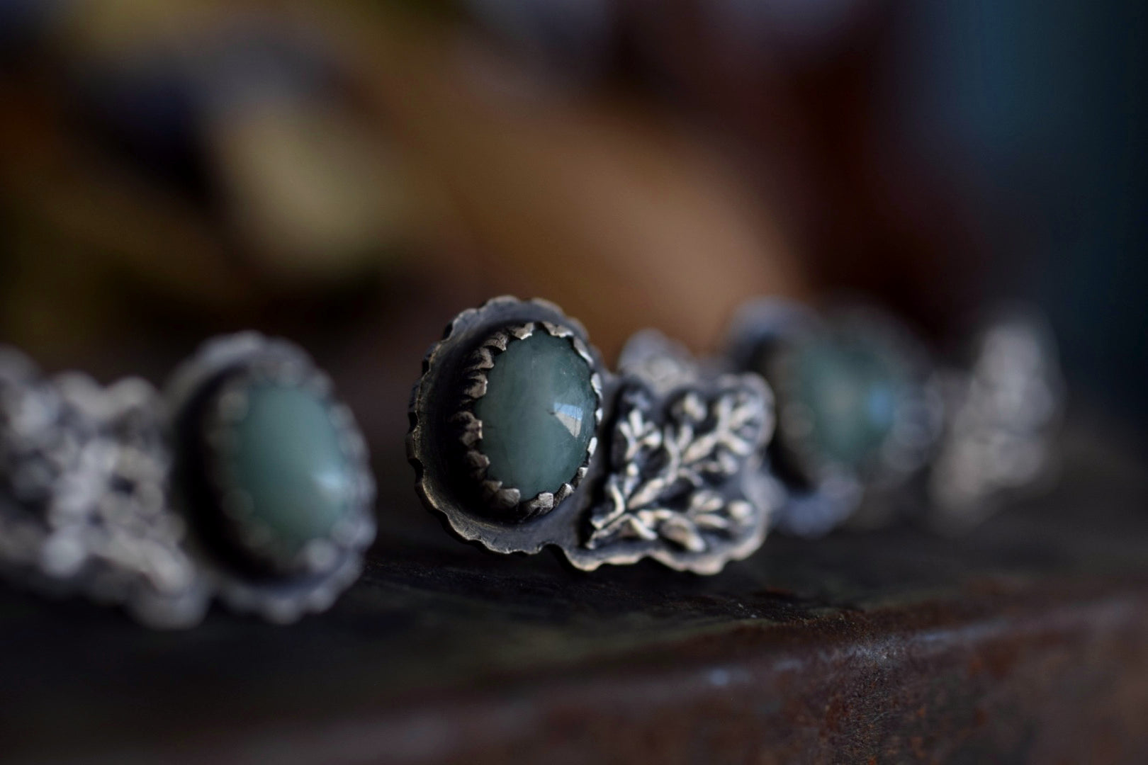 Natural Emerald Stud Climbers