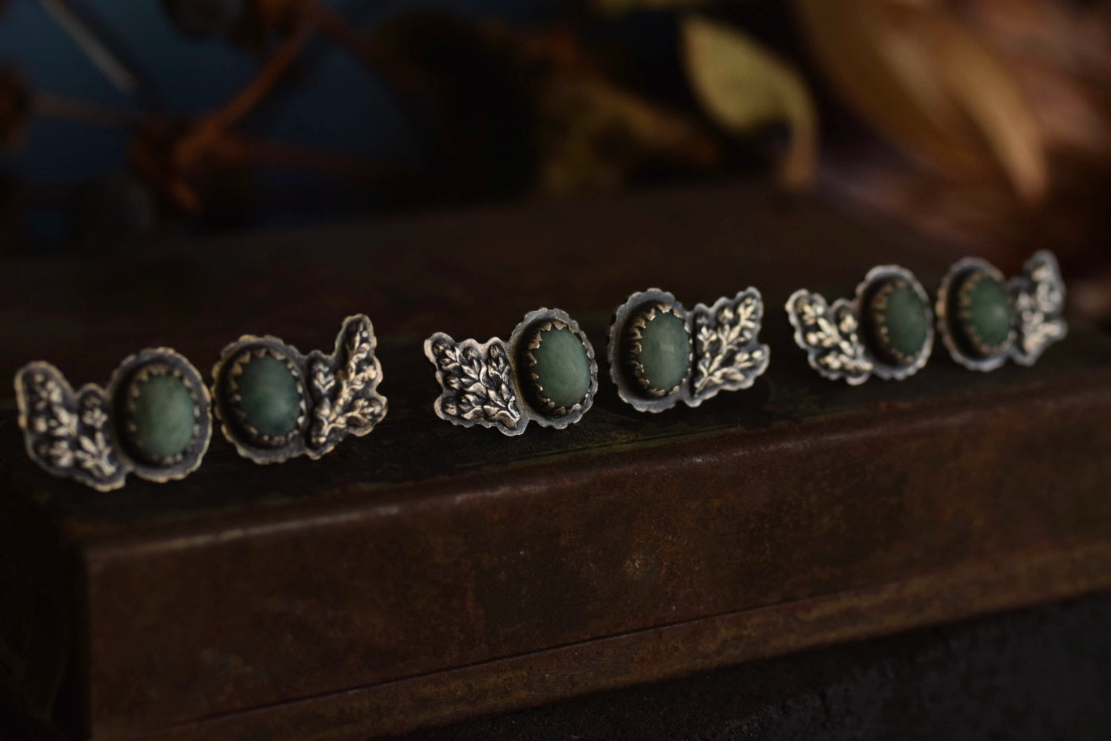 Natural Emerald Stud Climbers