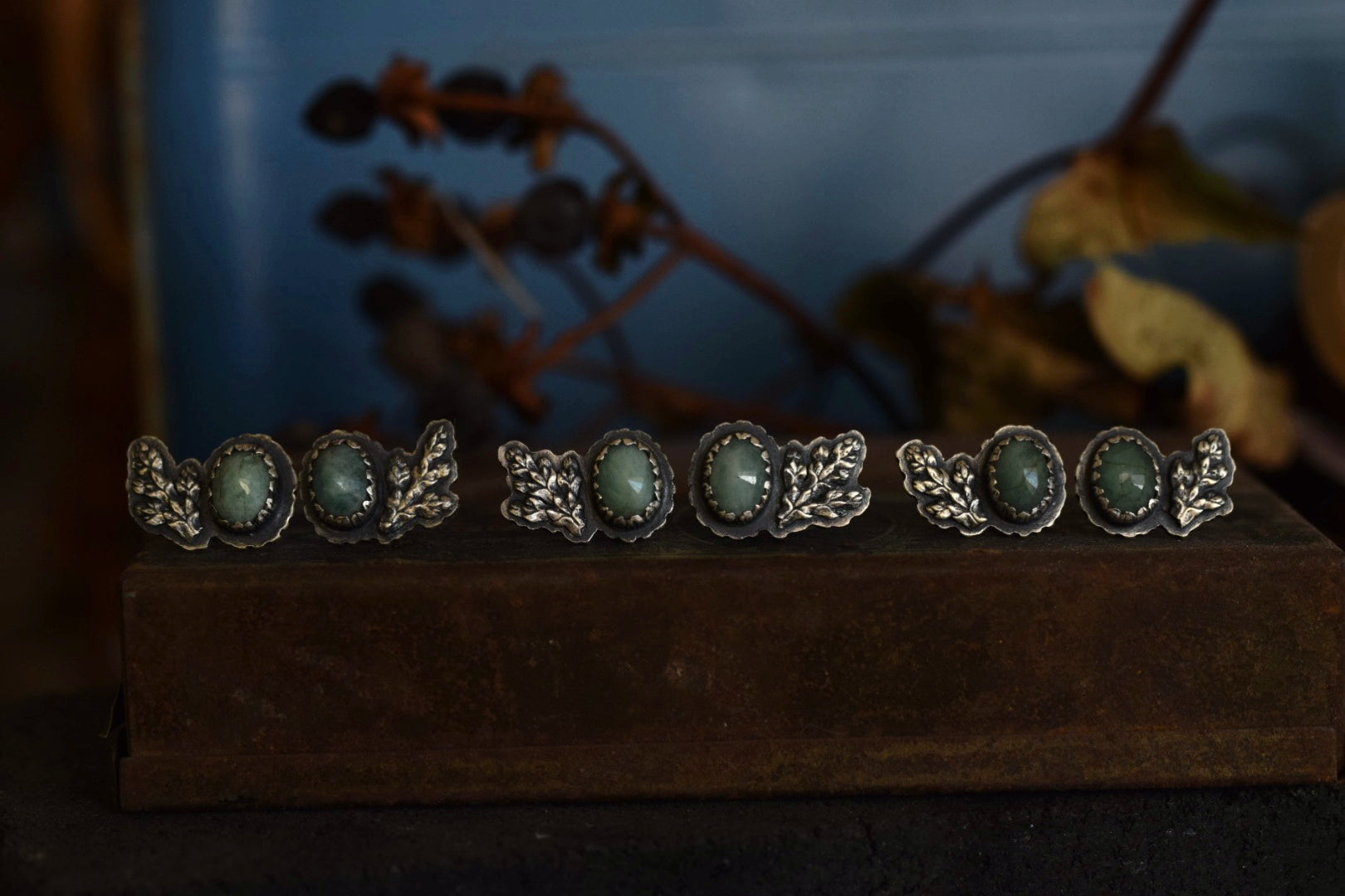 Natural Emerald Stud Climbers