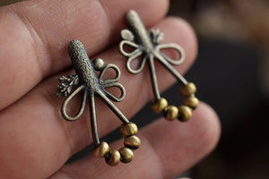 Floral Collage - Beaded Earrings