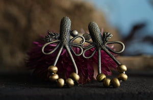 Floral Collage - Beaded Earrings