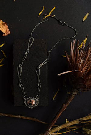 Breakthrough - Ocean Jasper & Sterling Silver Statement Necklace