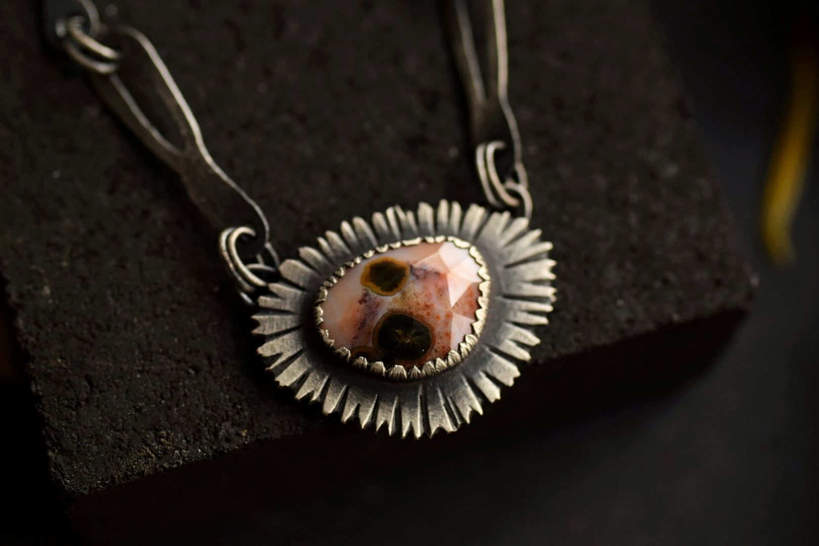Breakthrough - Ocean Jasper & Sterling Silver Statement Necklace