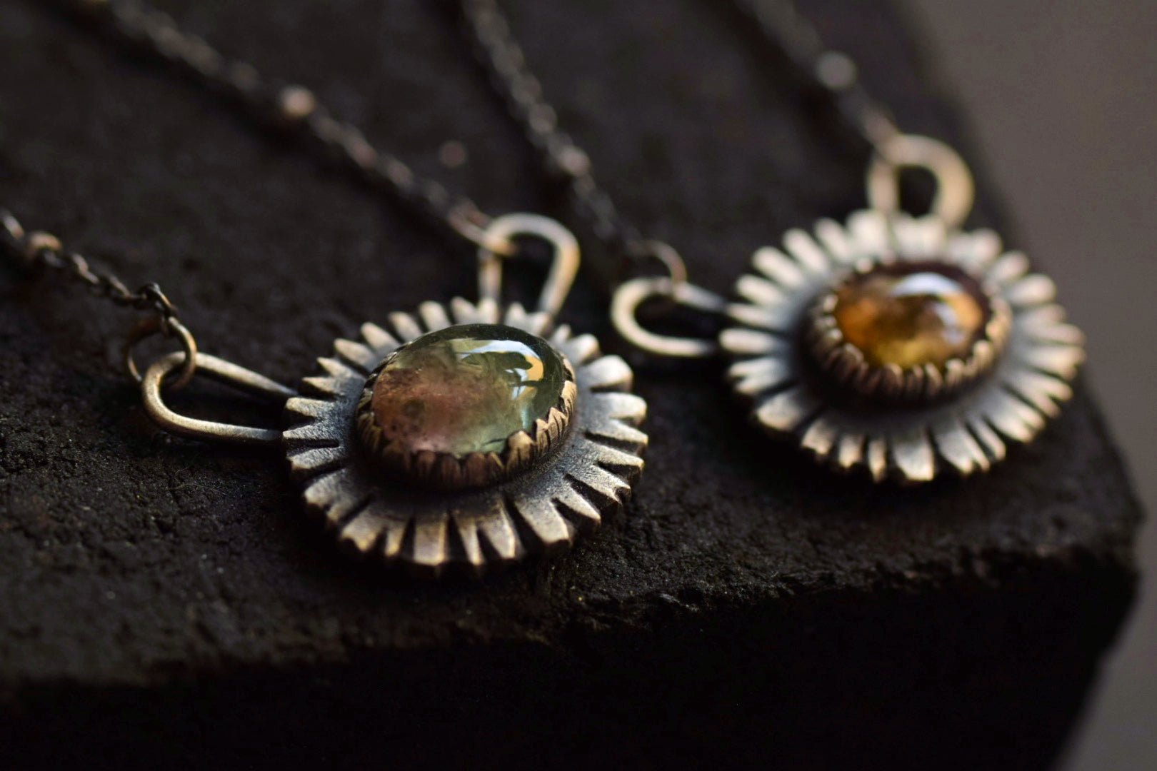 Bicolored Tourmaline Everyday Necklace