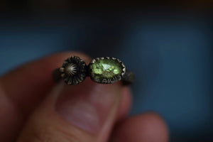 Tourmaline Flora Rings