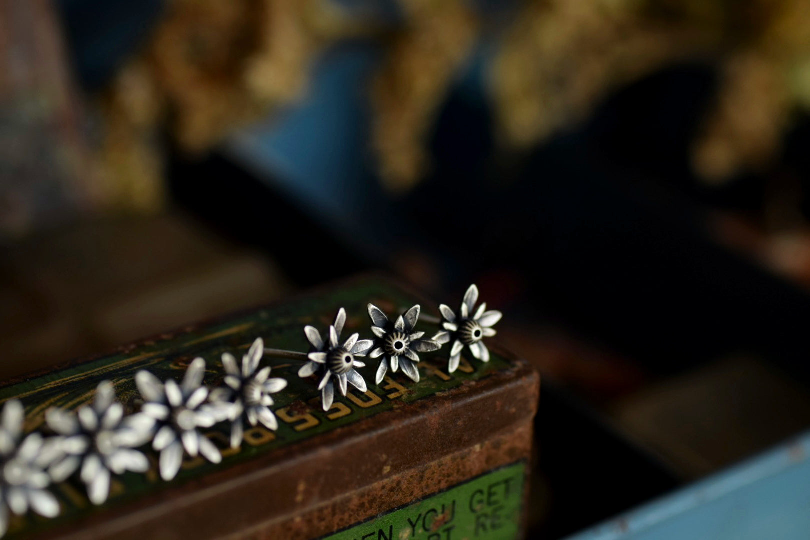 Roadside Attraction - Handcrafted Flower Studs