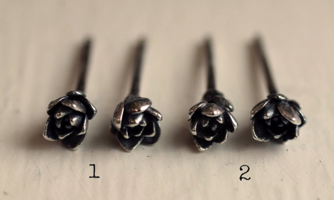 XTiny Succulent Studs -Sterling Silver