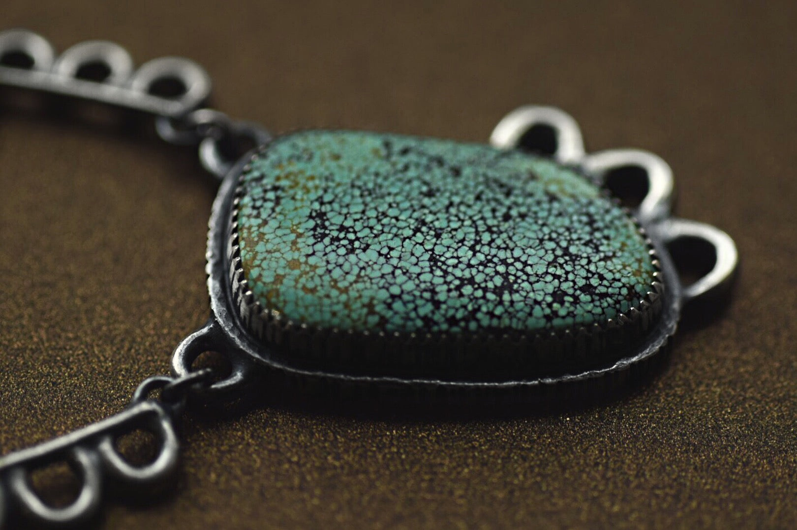 Number 8 Turquoise Overgrowth Statement Necklace