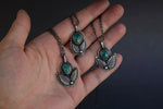 Turquoise Leaves Necklace