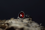 Garnet Fern Ring - Size 7.25