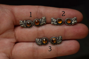Montana Agate Fern Studs