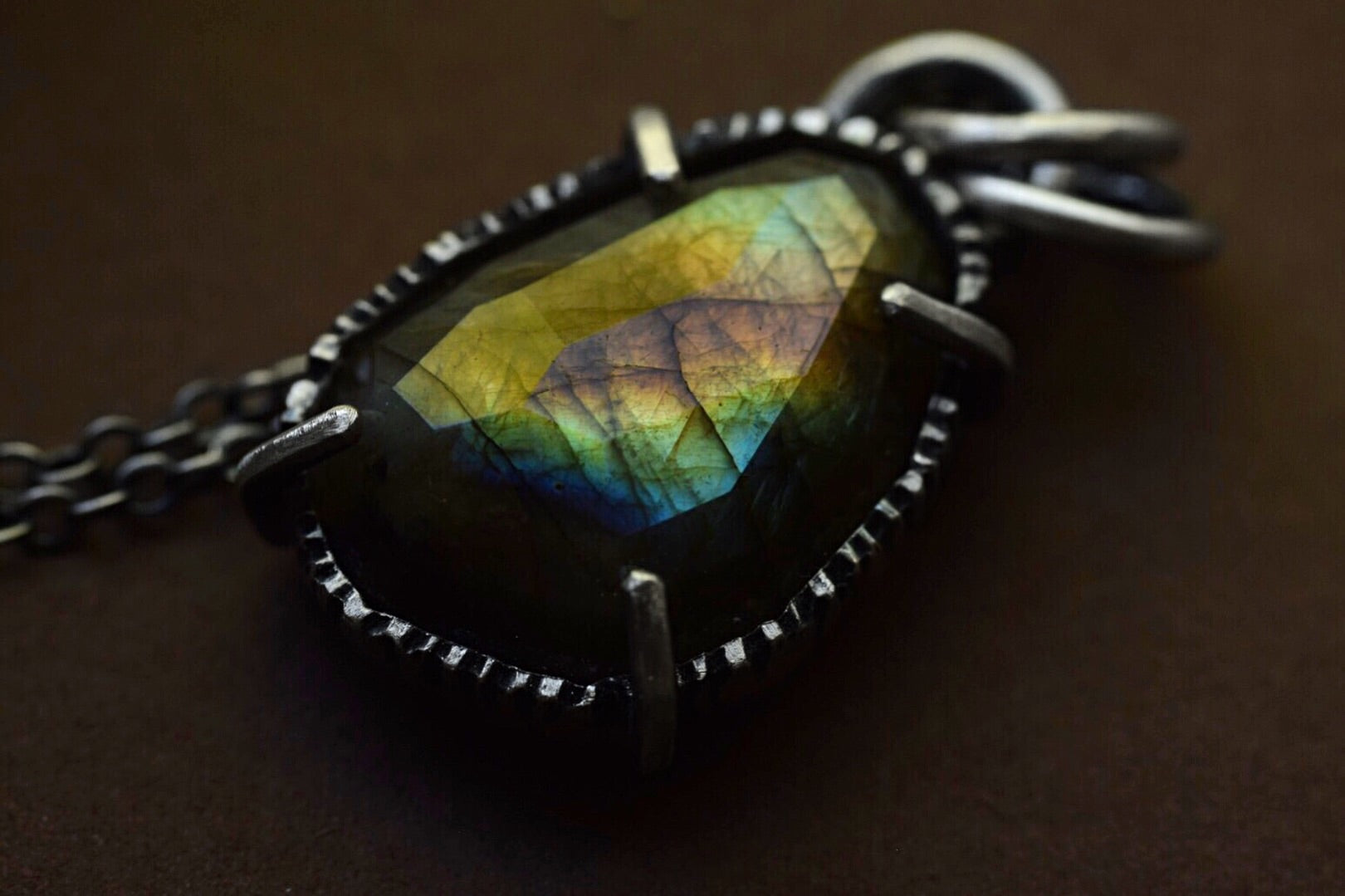 Labradorite Fern Necklace