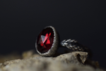Garnet Fern Ring - Size 8