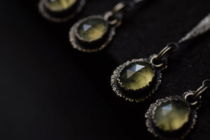 Rutilated Prehnite Dangles