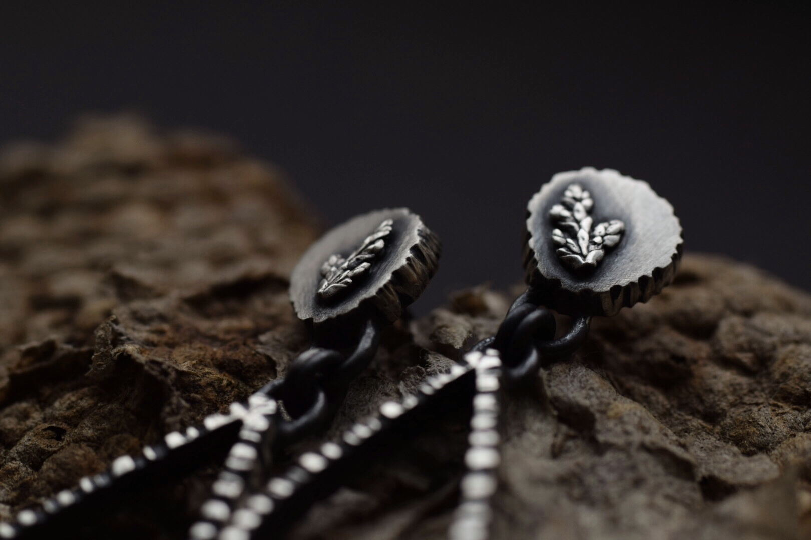 Fern & Bark Drop Post Dangles