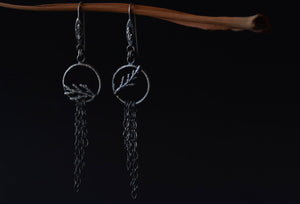 Hollow Fern Drop Dangles