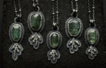 Moss Kyanite Fern Necklace