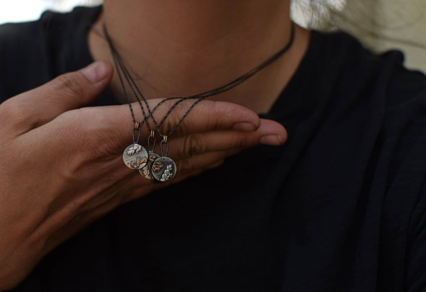 Foliage - Mixed Metal Necklaces