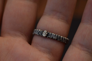 London Blue Topaz Bark Ring- Size 7.5
