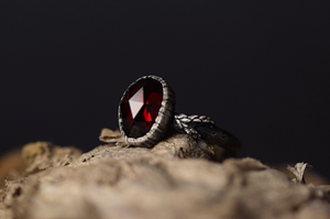 Garnet Fern Ring - Size 5.5