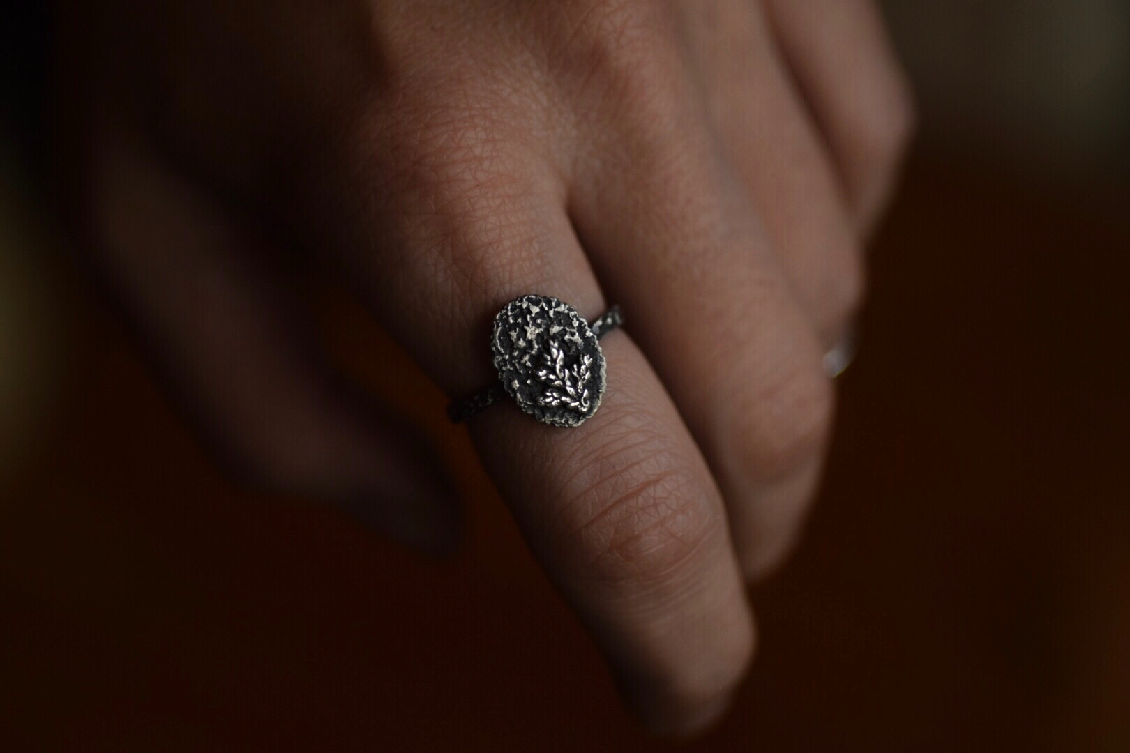 Fern Fossil Ring