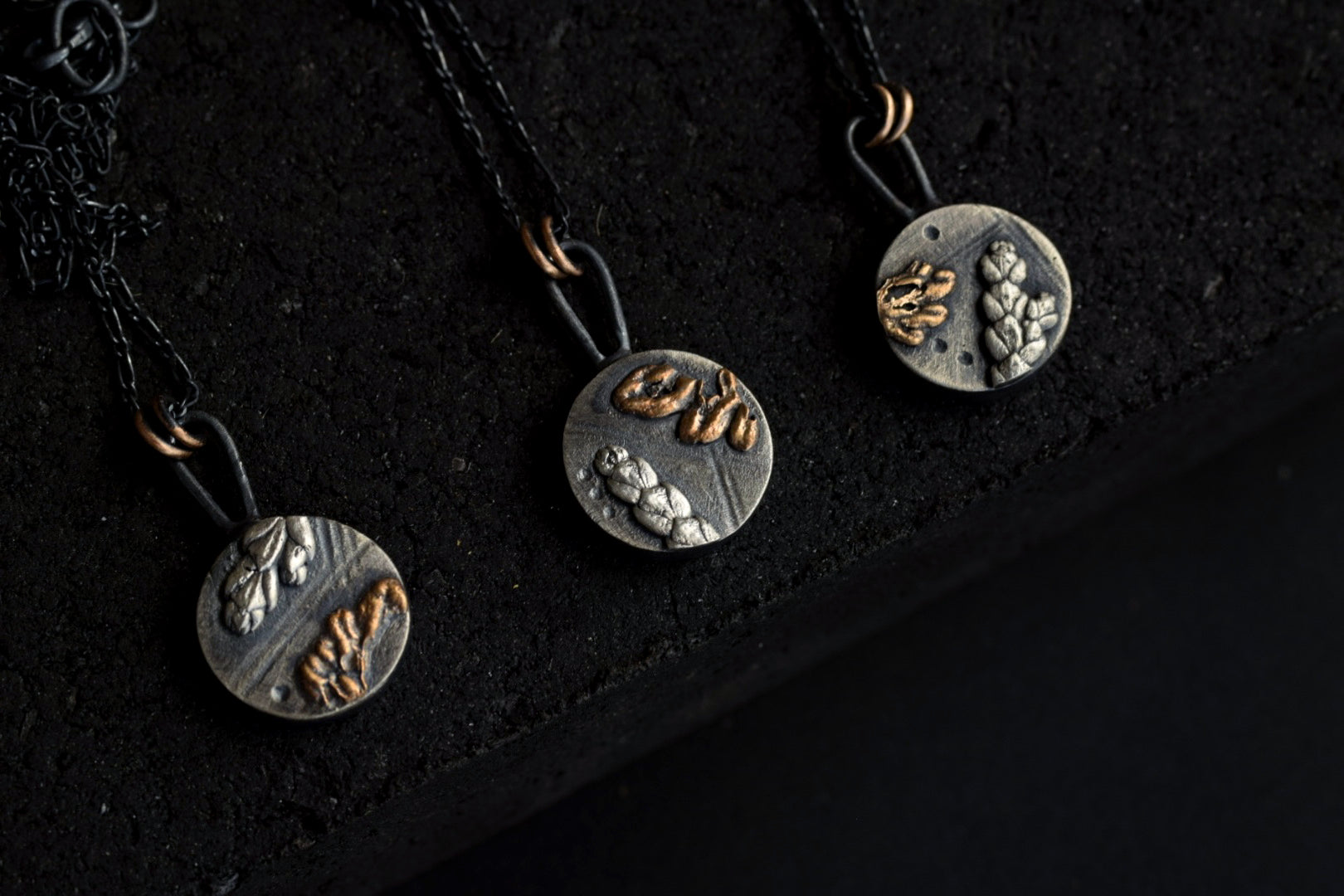 Foliage - Mixed Metal Necklaces