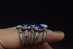 Lapis Lazuli Fern Rings