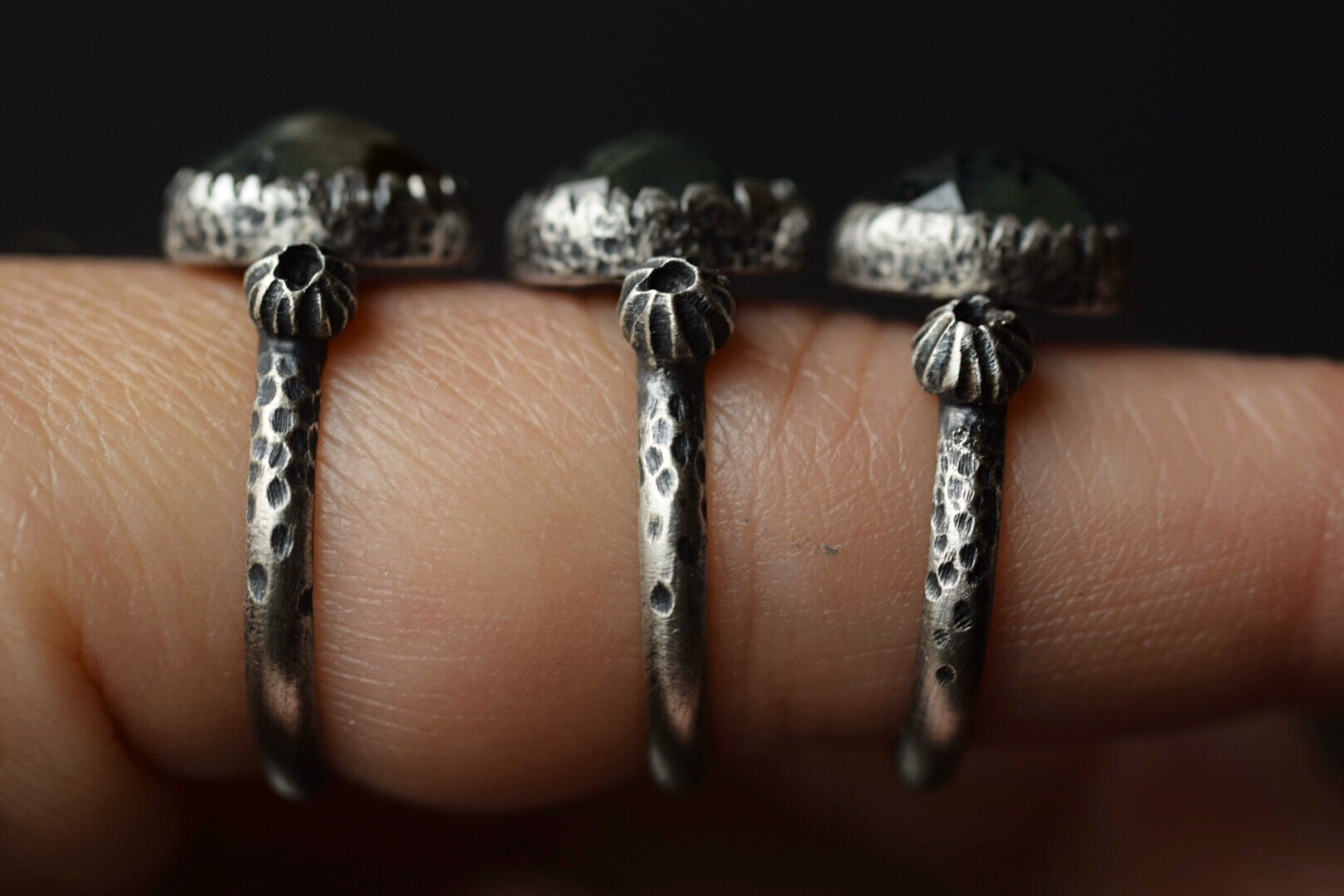 Rutilated Prehnite Barnacle Rings