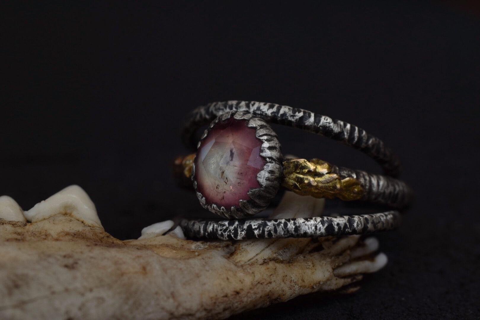 Bicolor Tourmaline Stacking Set - Size 7