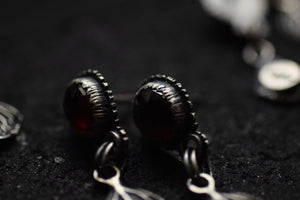 Hessonite Garnet Post Dangles