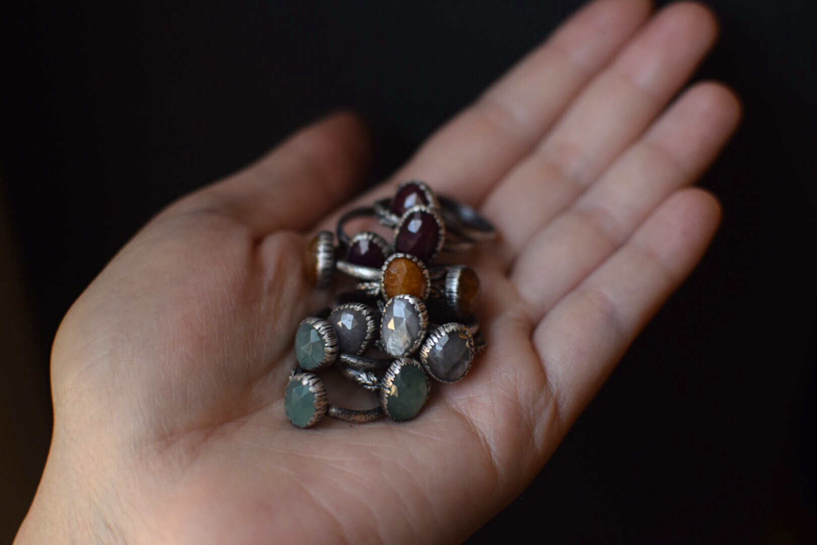 Ruby Fern Rings - Sizes 5.25, 8.25, 8.5
