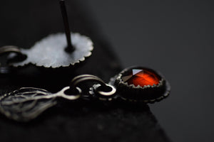 Hessonite Garnet Post Dangles