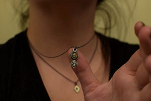 Mini Tourmaline Fern Necklaces