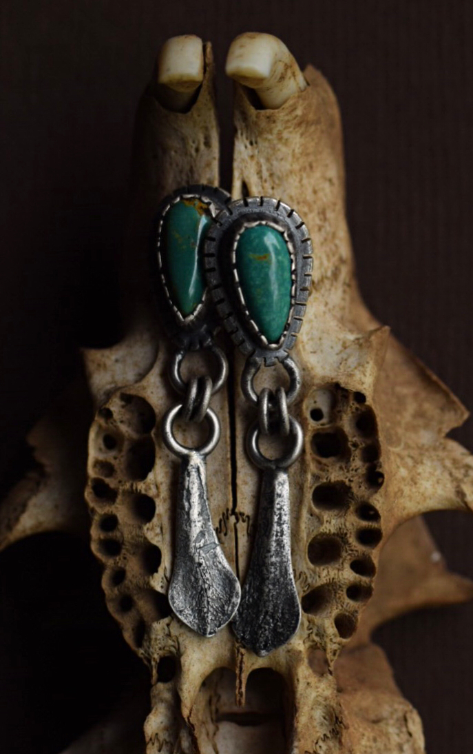 Turquoise Succulent Dangles