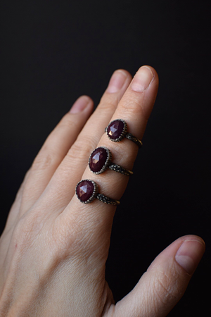 Ruby Fern Rings - Sizes 5.25, 8.25, 8.5