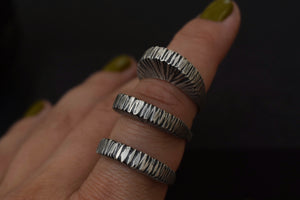 Bark Hollow Form Ring