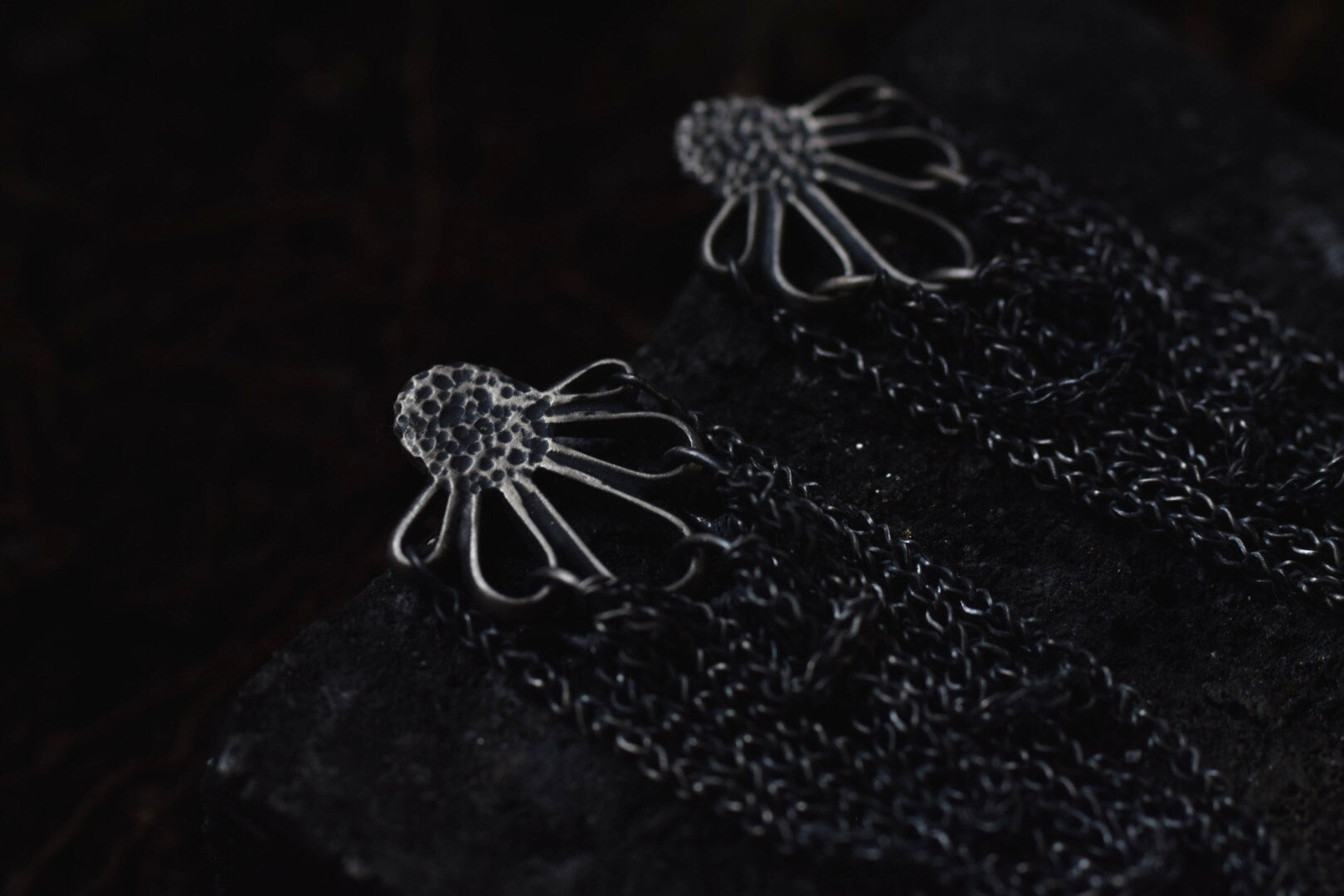 Black Eyed Susan Chain Dangles