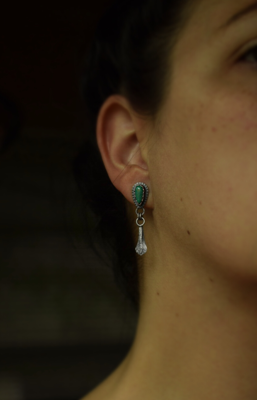 Turquoise Succulent Dangles